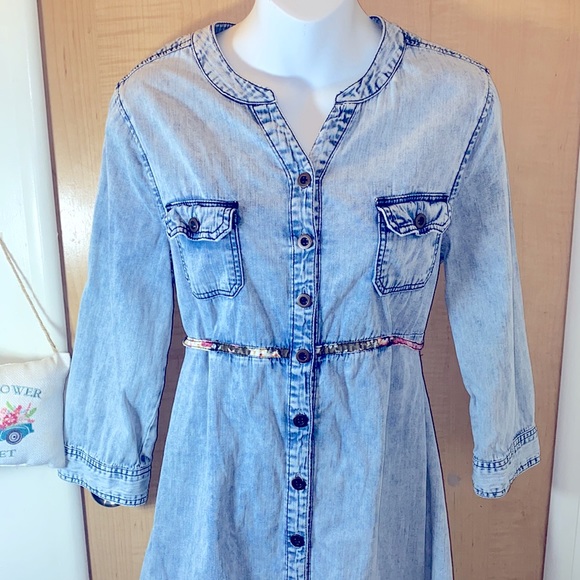 Celebrity Pink Jeans Stonewashed Denim Midi Dress - Picture 2 of 12